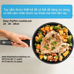 chảo chống dính easy frypan lock&lock - chảo chống dính lock&lock
