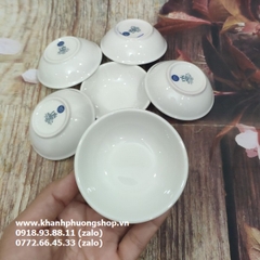 bộ 6 chén muối tiêu nhỏ sứ Minh Long - chén chấm nhỏ 7cm sứ Minh Long