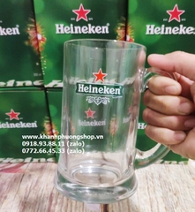 bộ 06 ly bia heineken nhập khẩu Italia - bộ 06 ly uống bia heineken