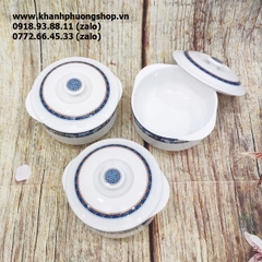 thố sứ chưng yến Phước Lộc Thọ sứ Minh Long - thố sứ chưng yến Minh Long