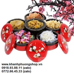 khay mứt xoay có nhạc - khay mứt xoay