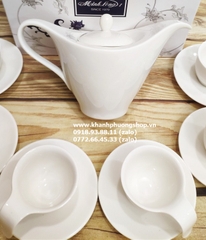 bộ ấm trà gốm sứ Minh Long - bộ bình tách trà sứ Minh Long