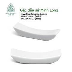 đồ gác muỗng sứ Minh Long - đồ gác muỗng sứ trắng minh long