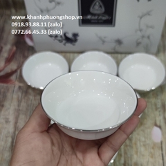 chén đựng nước chấm sứ minh long - chén đựng nước chấm sứ