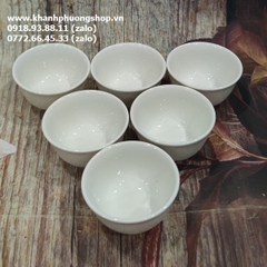 chung nhỏ ăn trứng lộn sứ Minh Long - chung sứ nhỏ ăn trứng lộn
