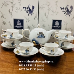 bộ ấm trà gốm sứ Minh Long - bộ ấm trà sứ Minh Long
