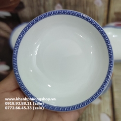 chén nước chấm viền xanh sứ Minh Long - chén nước chấm sứ Minh Long viền xanh