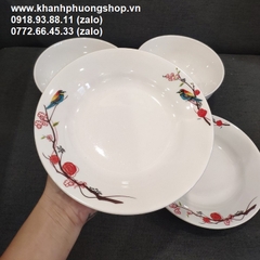 bộ tô dĩa sứ - tô dĩa sứ trắng