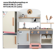 bộ đồ chơi nhà bếp gỗ cho bé - bộ đồ chơi kệ nhà bếp gỗ cho bé