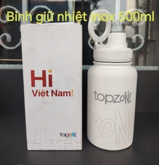Bình giữ nhiệt dáng thể thao cao cấp 500ml quà tặng topzone