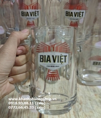 bộ 06 ly thủy tinh uống bia Thái Lan - bộ 6 ly uống bia thủy tinh