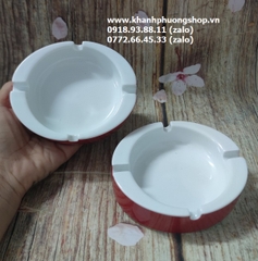 gạt tàn thuốc sứ Minh Long - gạt tàn thuốc oval