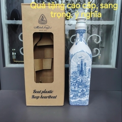 Chai sứ dưỡng sinh Minh Long 1L họa tiết Sài Gòn