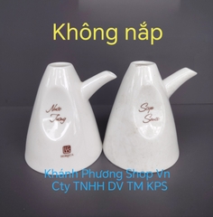 Bình đựng nước chấm không nắp gốm sứ Minh Long