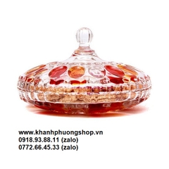 khay mứt thủy tinh - khay đựng mứt thủy tinh