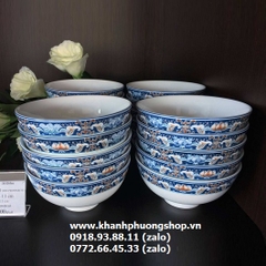 bộ chén tô dĩa Phước Lộc Thọ sứ Minh Long 16 món - bộ chén tô dĩa sứ minh long phước lộc thọ
