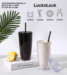 ly nhựa 2 lớp lock&lock 750ml - ly giữ nhiệt lock&lock 750ml