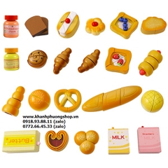 bộ đồ chơi nướng bánh gỗ cho bé - đồ chơi gỗ máy nướng bánh cho bé