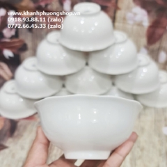 chén sứ Minh Long mẫu đơn trắng - chén sứ Minh Long