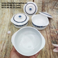 thố sứ chưng yến Phước Lộc Thọ sứ Minh Long - thố sứ chưng yến Minh Long