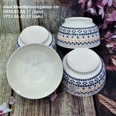 tô sứ hoa văn thổ cẩm - tô sứ 16cm