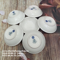 bộ 6 chén muối tiêu nhỏ sứ Minh Long - chén chấm nhỏ 7cm sứ Minh Long