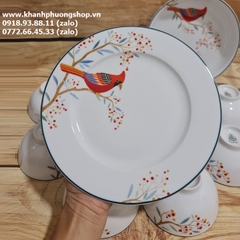 bộ tô chén dĩa Quả Đầu Mùa sứ Minh Long 16 món - bộ bàn ăn quả đầu mùa sứ minh long