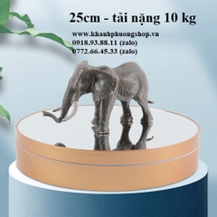 đế xoay trưng bày sản phẩm 25cm tải nặng 10 kg - đế xoay trưng bày sản phẩm mặt kiếng 25cm