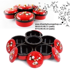 khay mứt xoay có nhạc - khay mứt xoay