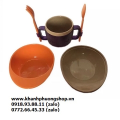 bộ muỗng tô dĩa cho bé ăn dặm - bộ đồ ăn dặm cho bé