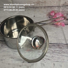 quánh inox 16cm - quánh nấu bột cho bé 16cm