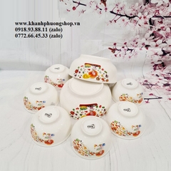 bộ chén tô sứ trắng - bộ chén tô sứ