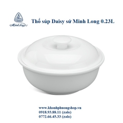 thố đựng súp có nắp sứ Minh Long - thố sứ đựng súp có nắp