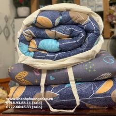 nệm ngủ trưa văn phòng 80x180cm kèm túi đựng tiện lợi - nệm toper ngủ trưa văn phòng