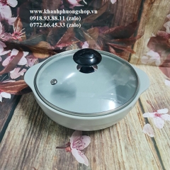 nồi sứ Minh Long nắp kính - nồi sứ minh long nắp thủy tinh