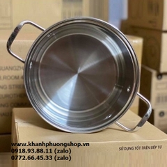 nồi inox 3 đáy Elmich xài bếp từ - nồi inox 3 đáy xài bếp từ