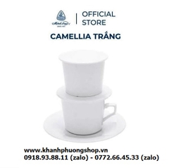 bộ phin pha cà phê sứ Minh Long - phin pha cà phê sứ trắng
