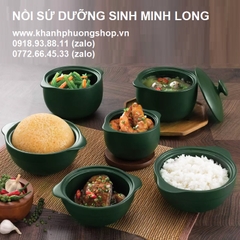 nồi sứ dưỡng sinh minh long - nồi sứ minh long