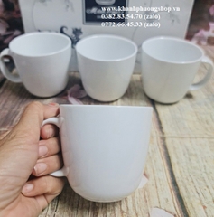 ly sứ Minh Long 0.25L - ly sứ trắng Minh Long 250ml