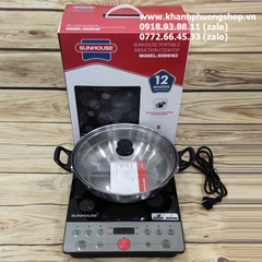 bếp từ Sunhouse mặt kính cường lực - bếp điện từ sunhouse mặt kính