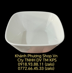 Combo 3 tô vuông loe 14cm gốm sứ Minh Long