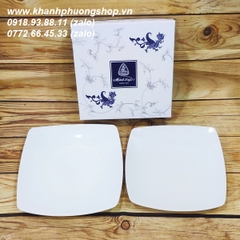 dĩa sứ vuông Minh Long - dĩa vuông sứ Minh Long