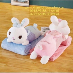 Bộ mền gối 2 trong 1 hình chú thỏ cực xinh