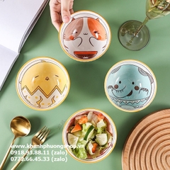 bộ 6 chén sứ hoa văn thổ cẩm kèm đũa - bộ 6 chén sứ kèm đũa cao cấp