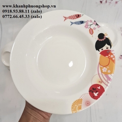 bộ chén tô dĩa sứ trắng - chén tô dĩa sứ