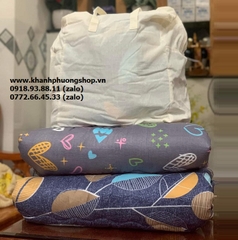 nệm ngủ trưa văn phòng 80x180cm kèm túi đựng tiện lợi - nệm toper ngủ trưa văn phòng