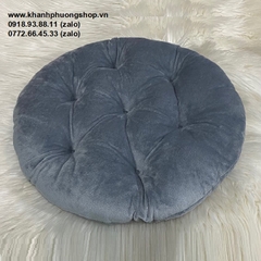 nệm ngồi bệt tròn - nệm ngồi bệt nhung