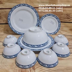 tô chén dĩa sứ Minh Long Jasmine chim lạc - chén tô dĩa sứ Minh Long mẫu Chim Lạc