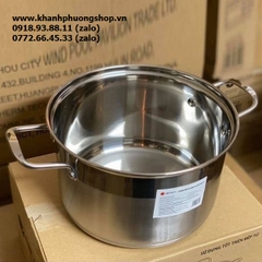 nồi inox 3 đáy Elmich xài bếp từ - nồi inox 3 đáy xài bếp từ