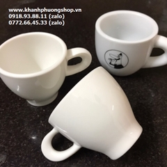 ly uống cafe espresso sứ Minh Long - tách uống cafe espresso sứ minh long